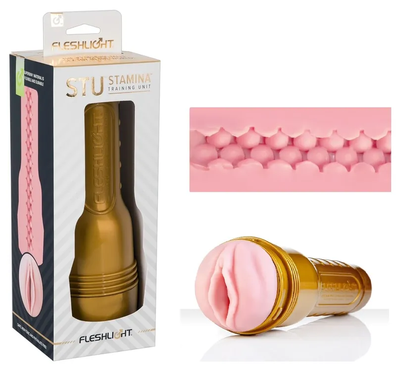 Real Feel Gold Masturbator for Men Premium Male Toy thumbnail 2
