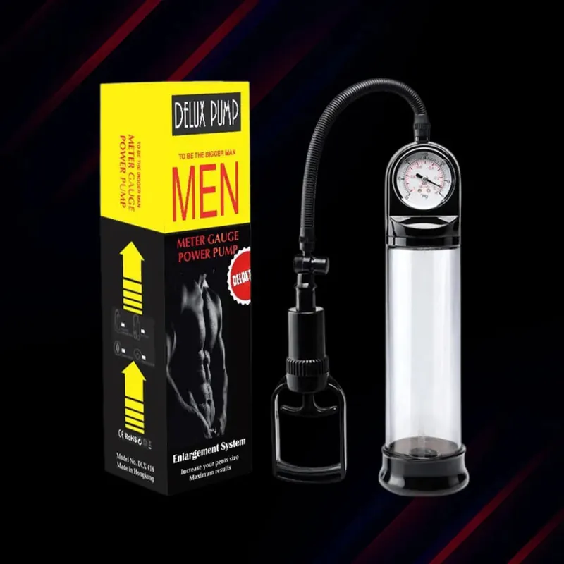 Deluxe Pump for masturbator with Meter Gauge Premium Quality
